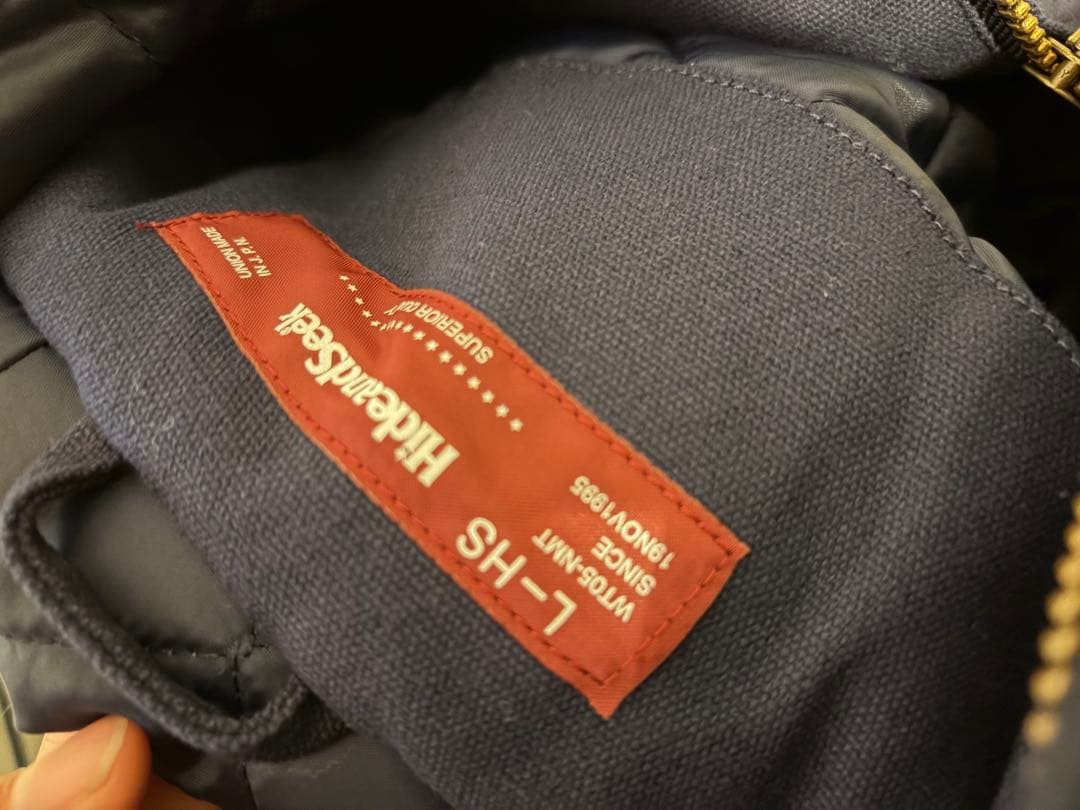 HIDE AND SEEK ジップパーカー L ネイビー