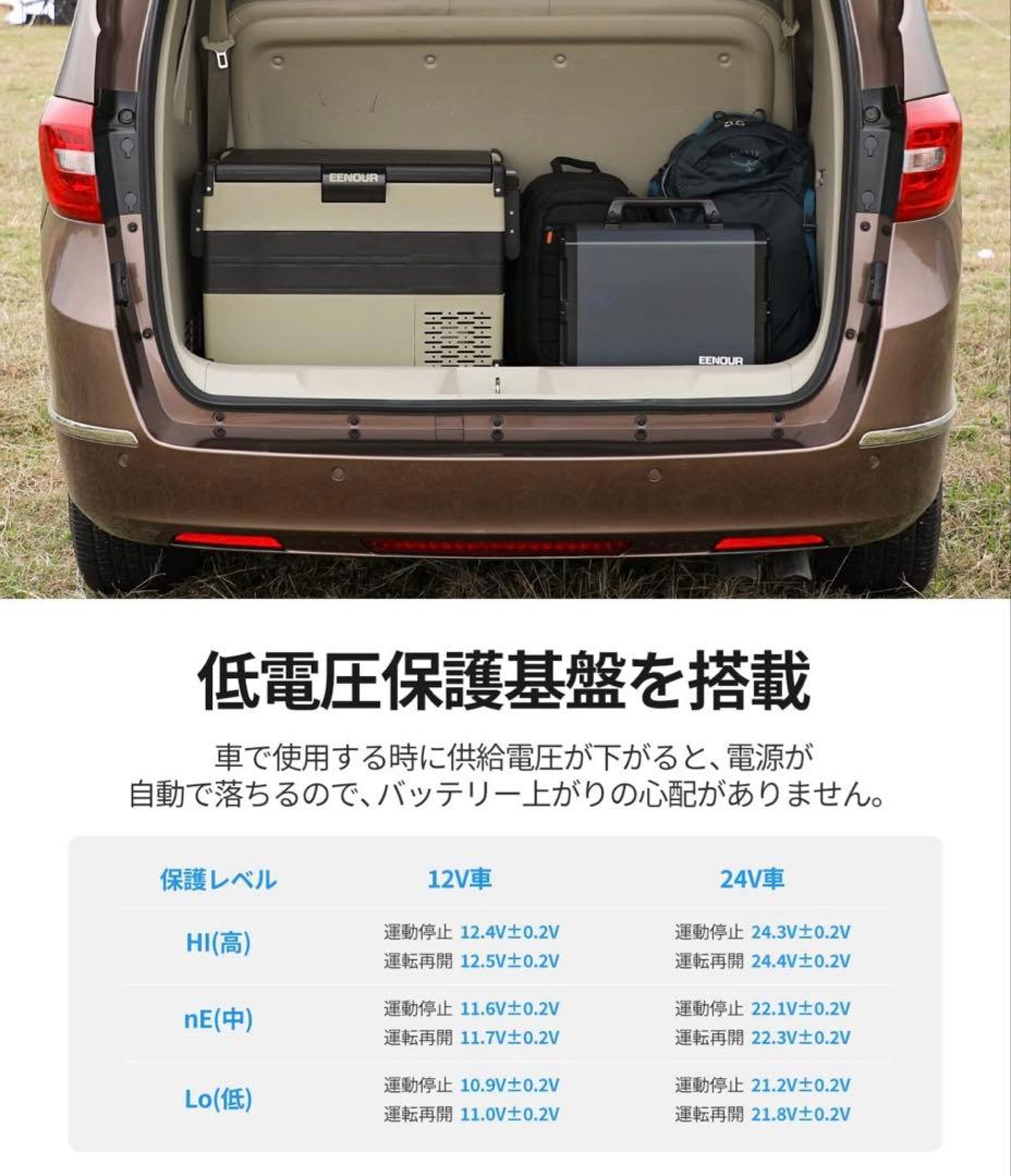 【EENOUR】 車載冷蔵庫 S42 42L