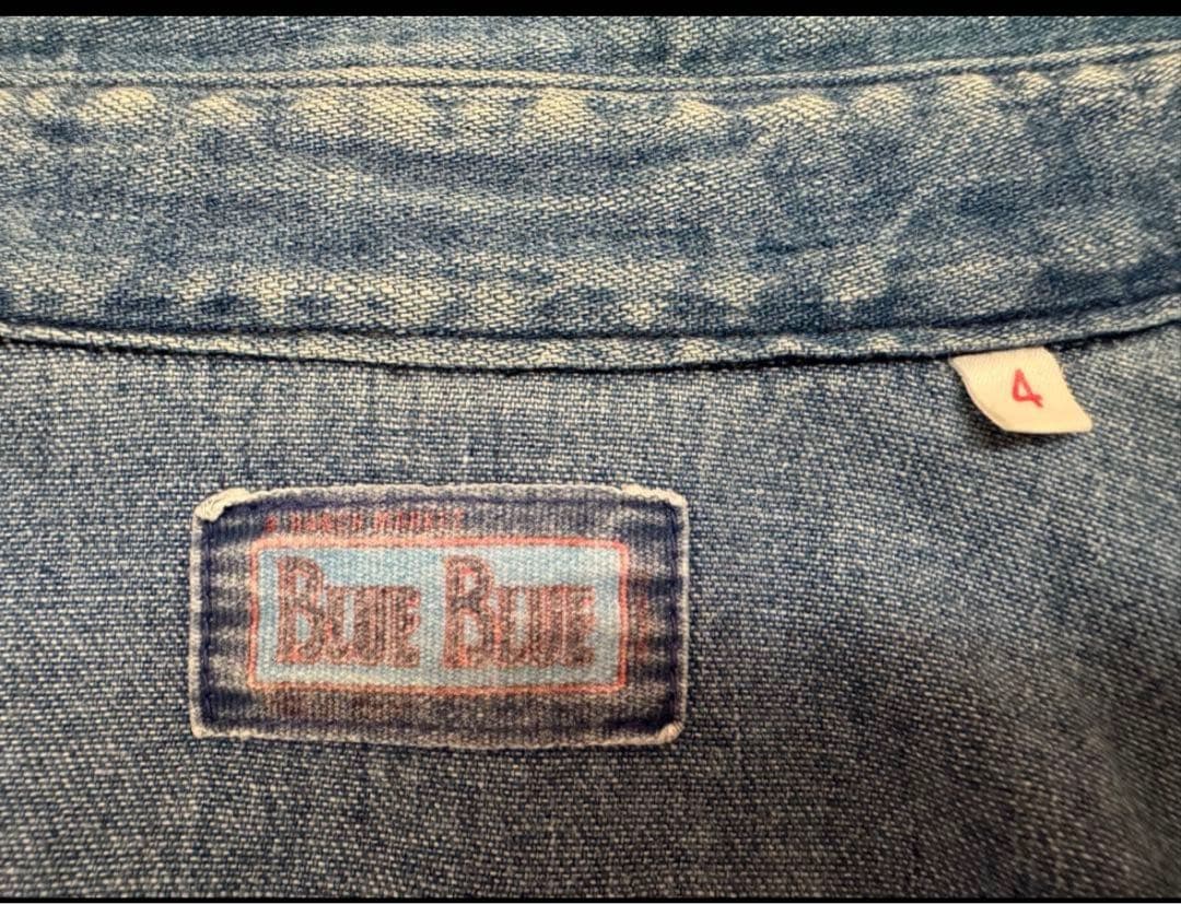 激レアBlue Blue デニムシャツ サイズ4 B'z 稲葉浩志着 XL日本製