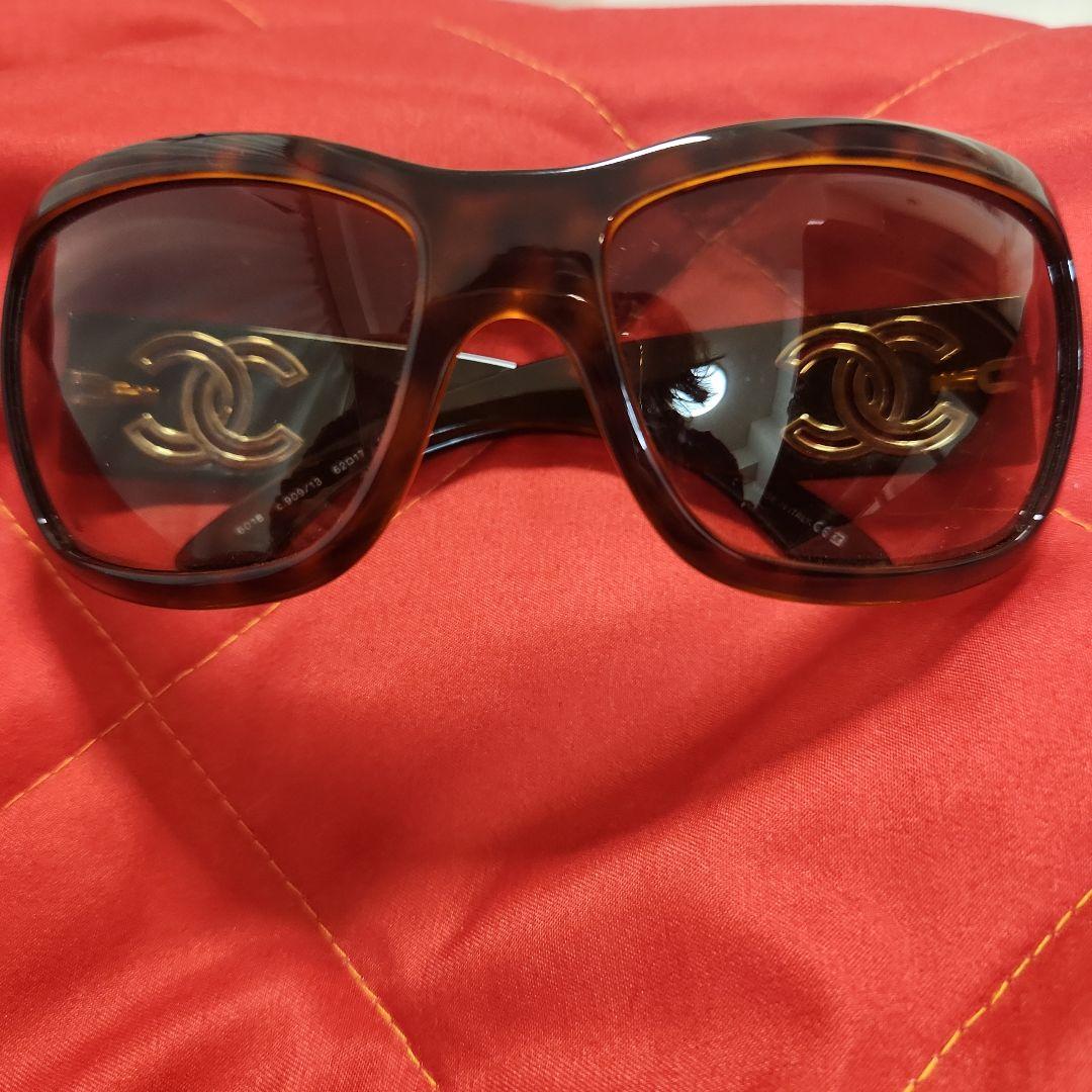 CHANEL スクエア サングラス シャネル　ブラウン