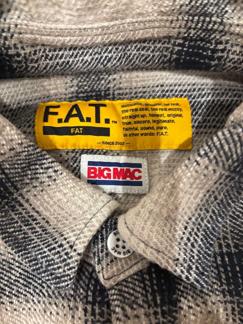 F.A.T. チェック柄フランネルシャツ　BIGMAC