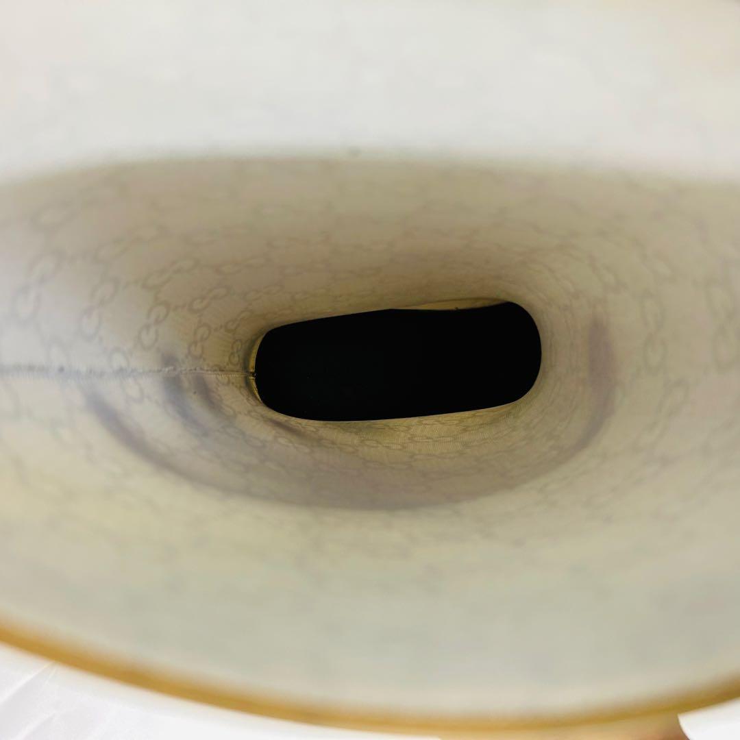 GUCCI レインブーツ 長靴 GG柄 マイクロGG ブラウン系 36