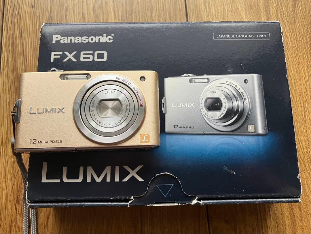 Panasonic LUMIX FX60 デジタルカメラ（ゴールド）動作確認済み