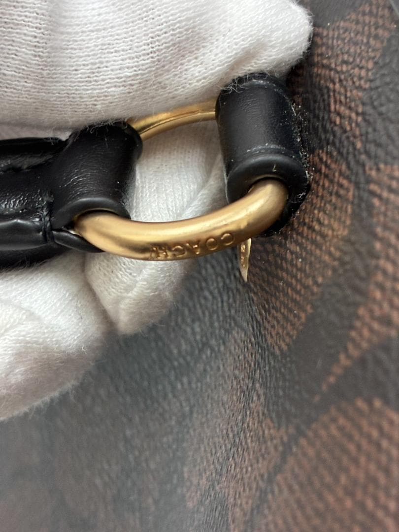 25O12-037 コーチ 2wayバッグ ブラウン F83607 ブランド