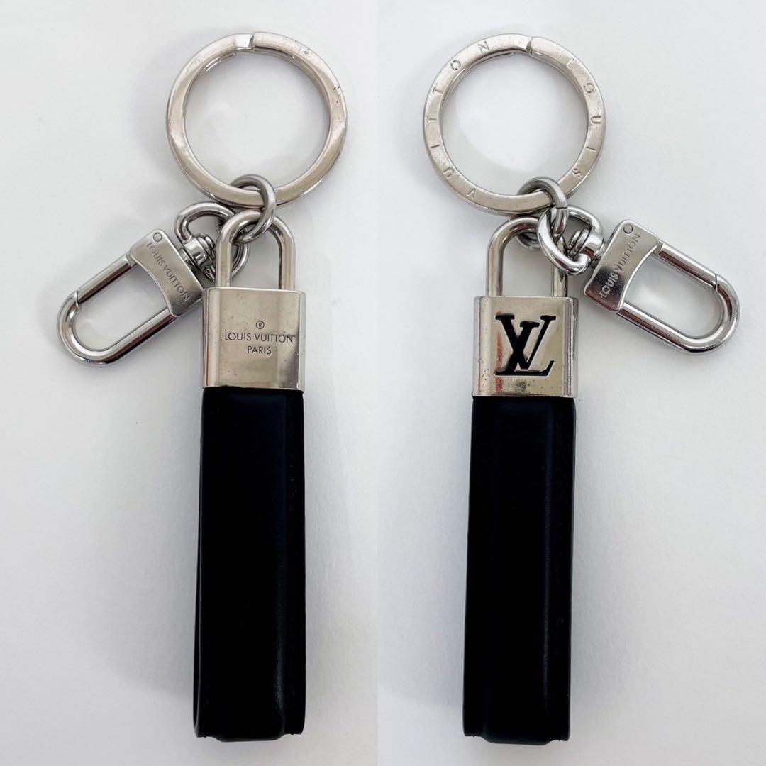 ✨極美品✨ルイヴィトン キーホルダー LV パドロック キーリング 黒 ブラック