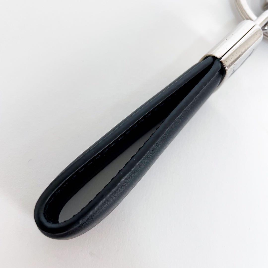 ✨極美品✨ルイヴィトン キーホルダー LV パドロック キーリング 黒 ブラック