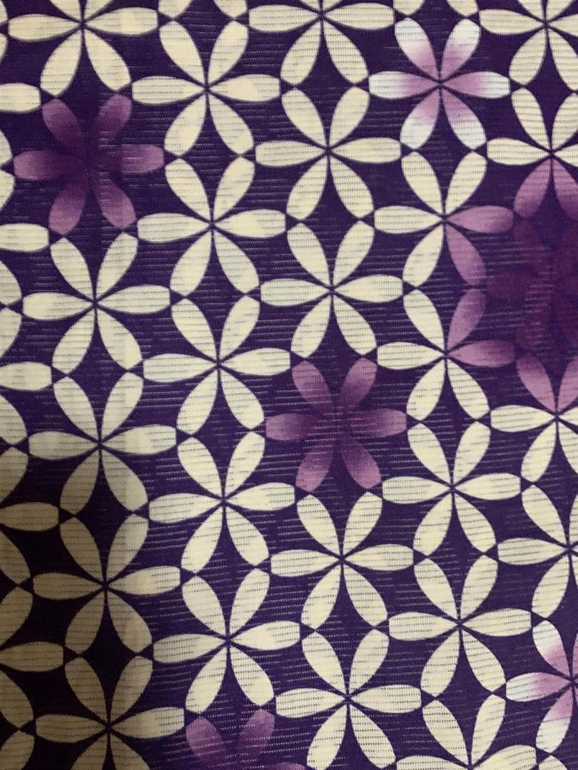 ◆最高級【綿絽浴衣】古典雪繋ぎの涼し水紫藤ゆかた◆着物としても着用可◆新品未使用