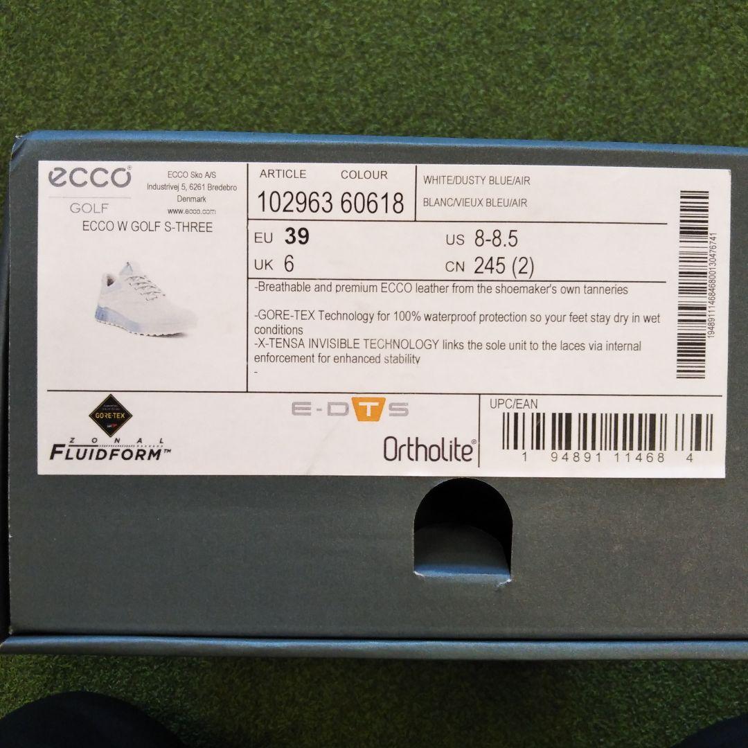新品 エコー 102963-60618 S-THREE ゴルフシューズ 39