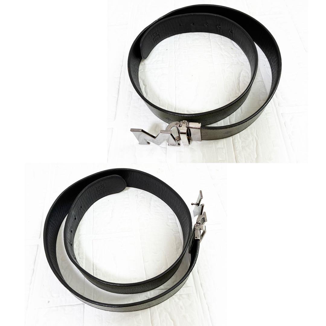 MCM ベルト　リバーシブル　カーキ系　ブラック