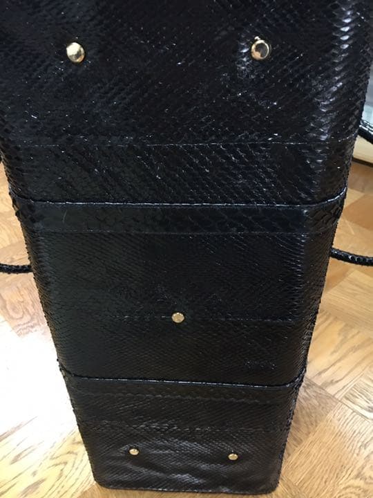 へび皮　オーダーメイド品　ボストンバッグ