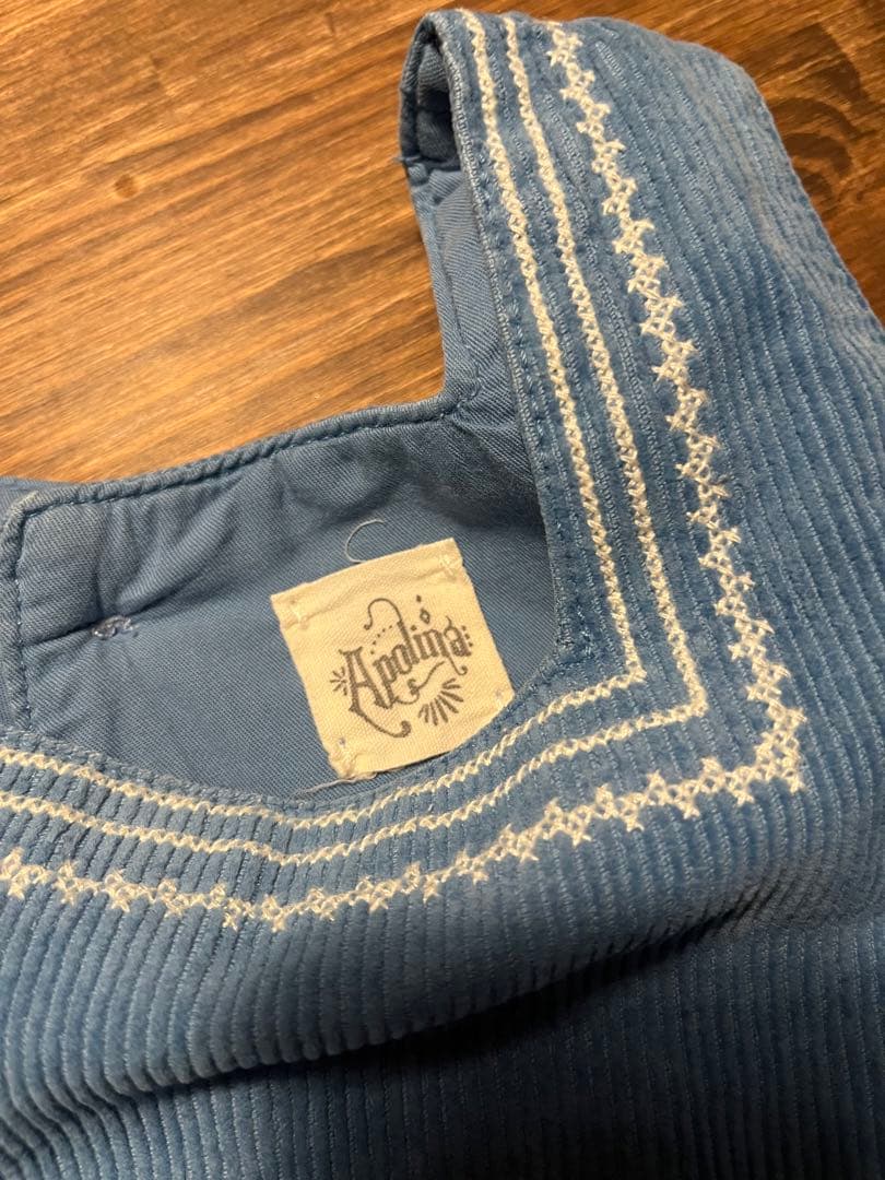 Apolina 2023AW Bonnie Cord ロンパース 1-2Y