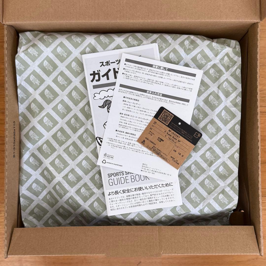 【極美品】THE NORTH FACE ヌプシ ブーティ WP キッズ19cm