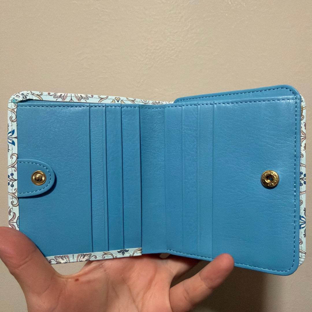 【新品未使用】浅草文庫 シルクロード 友禅染 江戸小紋 二つ折り 財布 日本製