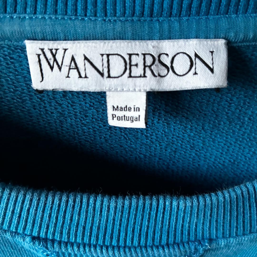 J.W.Anderson 24ss ボーダースウェット 青 M