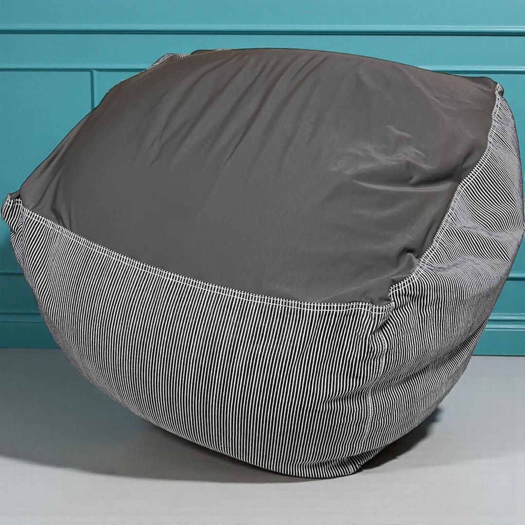 体にフィットするソファ　大 クッション （綿デニム・ヒッコリー） 無印良品