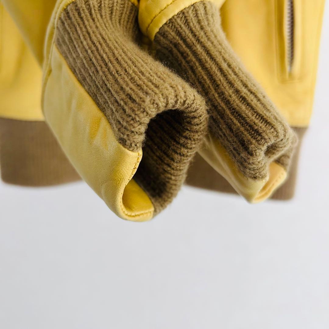 【美品】AKM エイケイエム レザージャケット シングル 羊革 ライダース