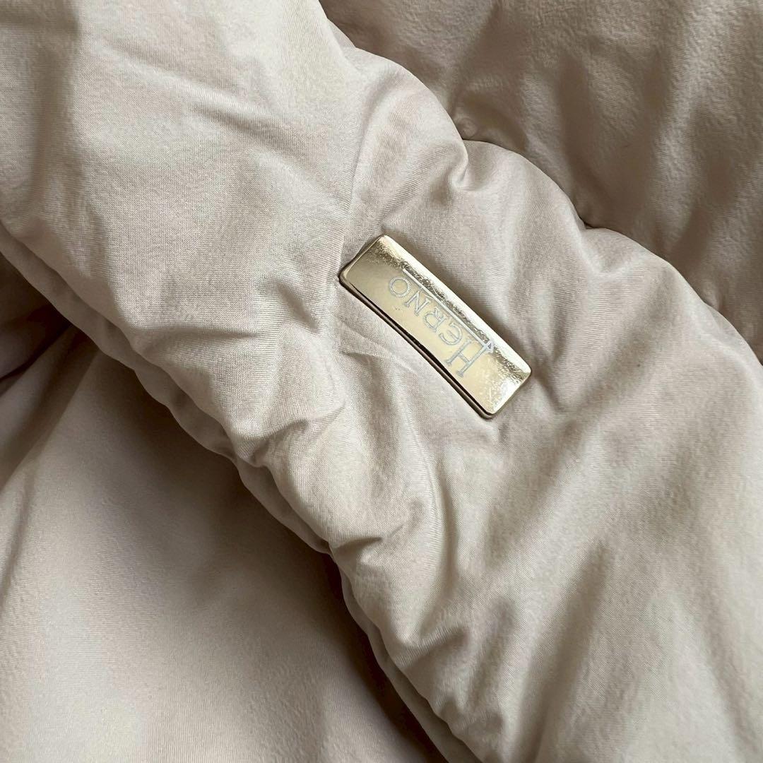 HERNO エコウール Aライン ドッキングダウンジャケット フード 40