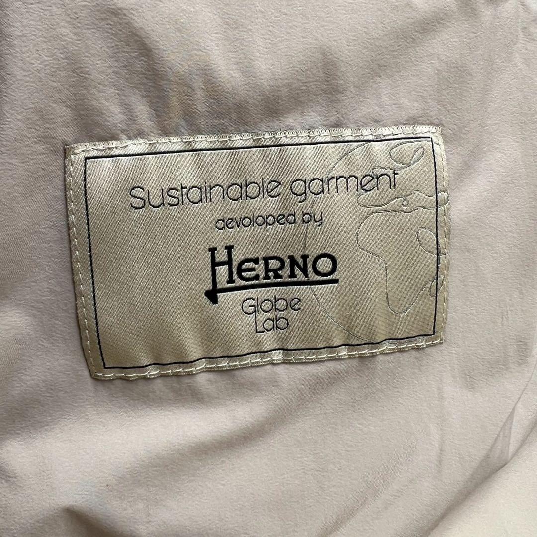 HERNO エコウール Aライン ドッキングダウンジャケット フード 40