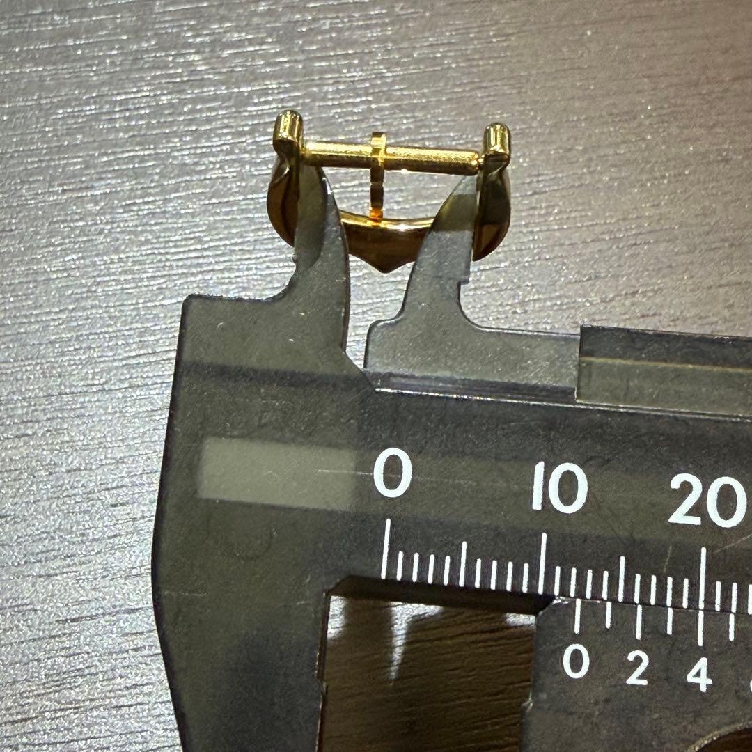 管番194 美品 カルティエ 金色 純正尾錠　12mm 幅 12ミリ オリジナル
