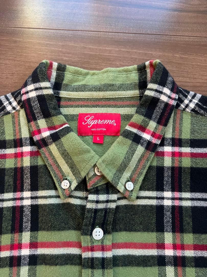 g*5様 supreme Tartan Flannel Shirt 20AW L