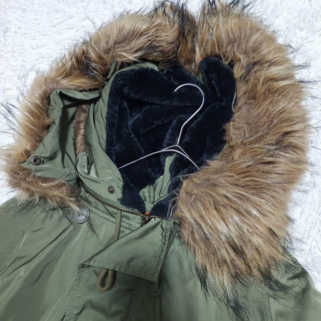 AZUL BY MOUSSY 短丈 N-2B カーキ Y2K