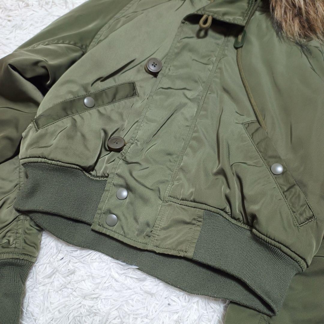 AZUL BY MOUSSY 短丈 N-2B カーキ Y2K