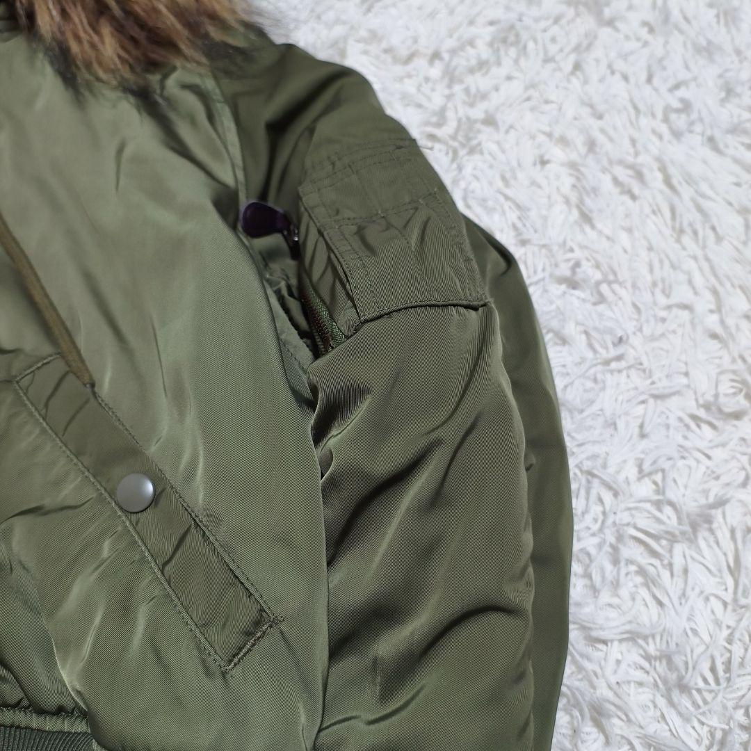 AZUL BY MOUSSY 短丈 N-2B カーキ Y2K