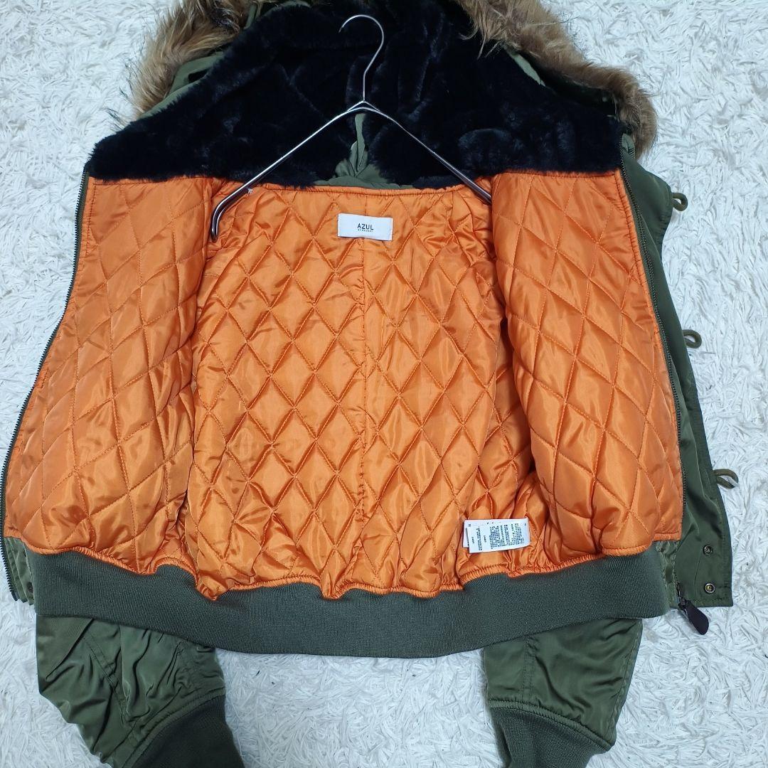 AZUL BY MOUSSY 短丈 N-2B カーキ Y2K