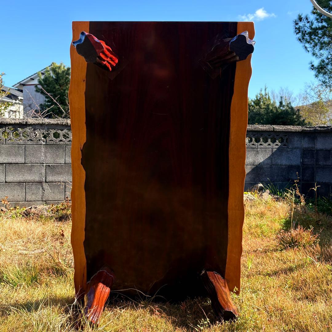 希少 紫紫檀 （アフリカンパドゥーク）座卓 和室 テーブル