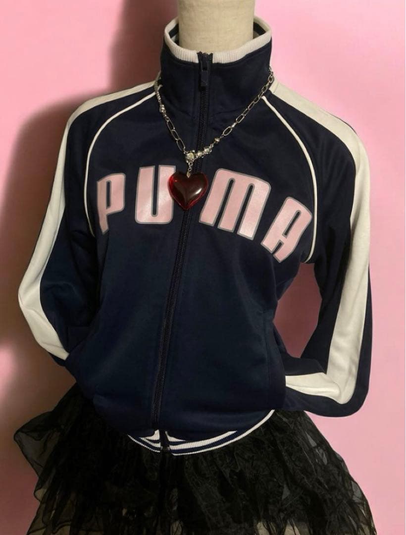 00sPUMAロゴ平成ギャルトラックジャケットy2kフェアリーグランジ古着