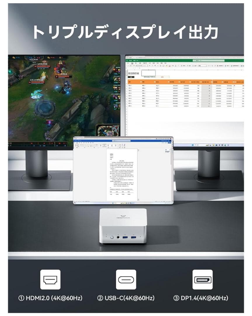 未開封 MINISFORUM Venus Series UN1245 PC高性能