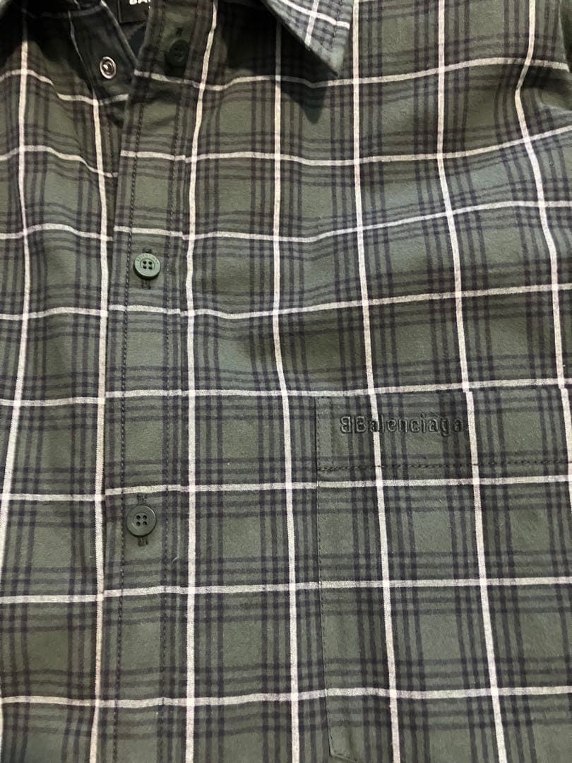 K*E様 バレンシアガ BALENCIAGA シャツジャケット　長袖シャツ チェ