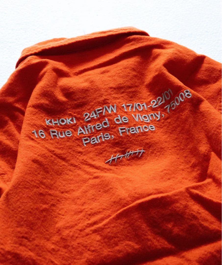 khoki wool zip up jacket ウール ジャケット 刺繍