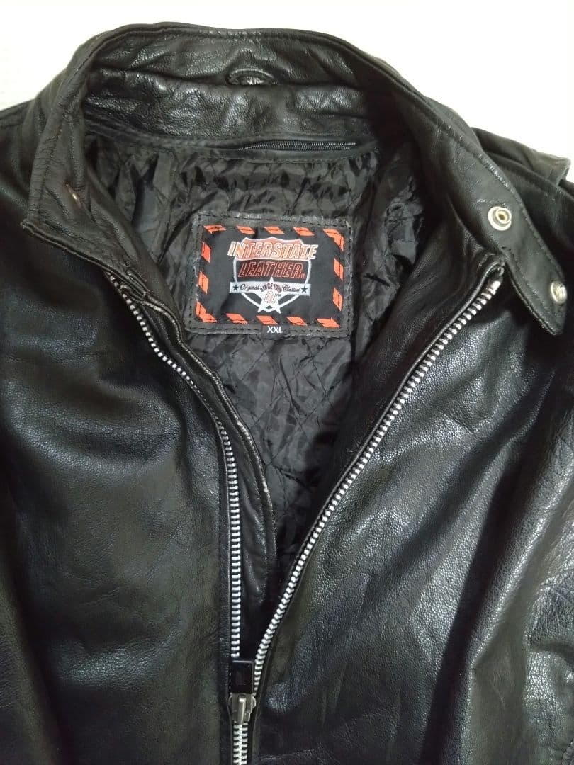 UK製 Interstate Leather シングルライダース 2XLサイズ
