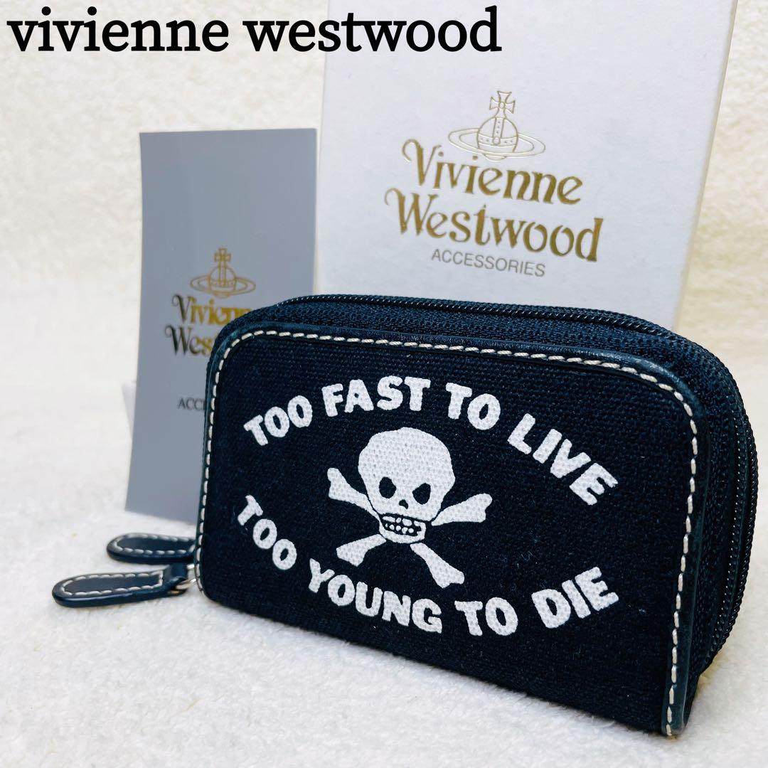 ヴィヴィアンウエストウット ケース キーケース 黒 ドクロ スカル y2k