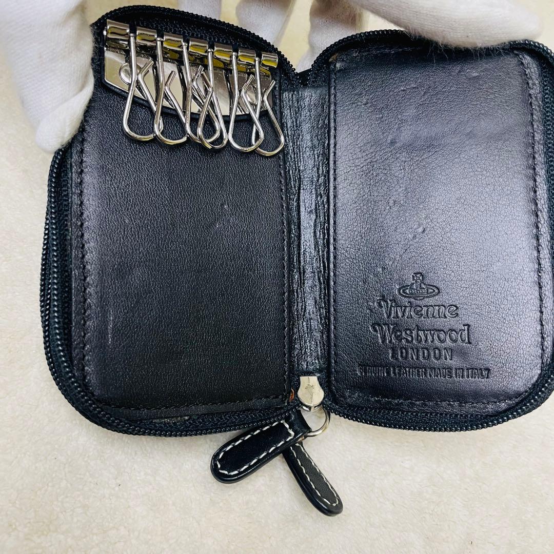 ヴィヴィアンウエストウット ケース キーケース 黒 ドクロ スカル y2k