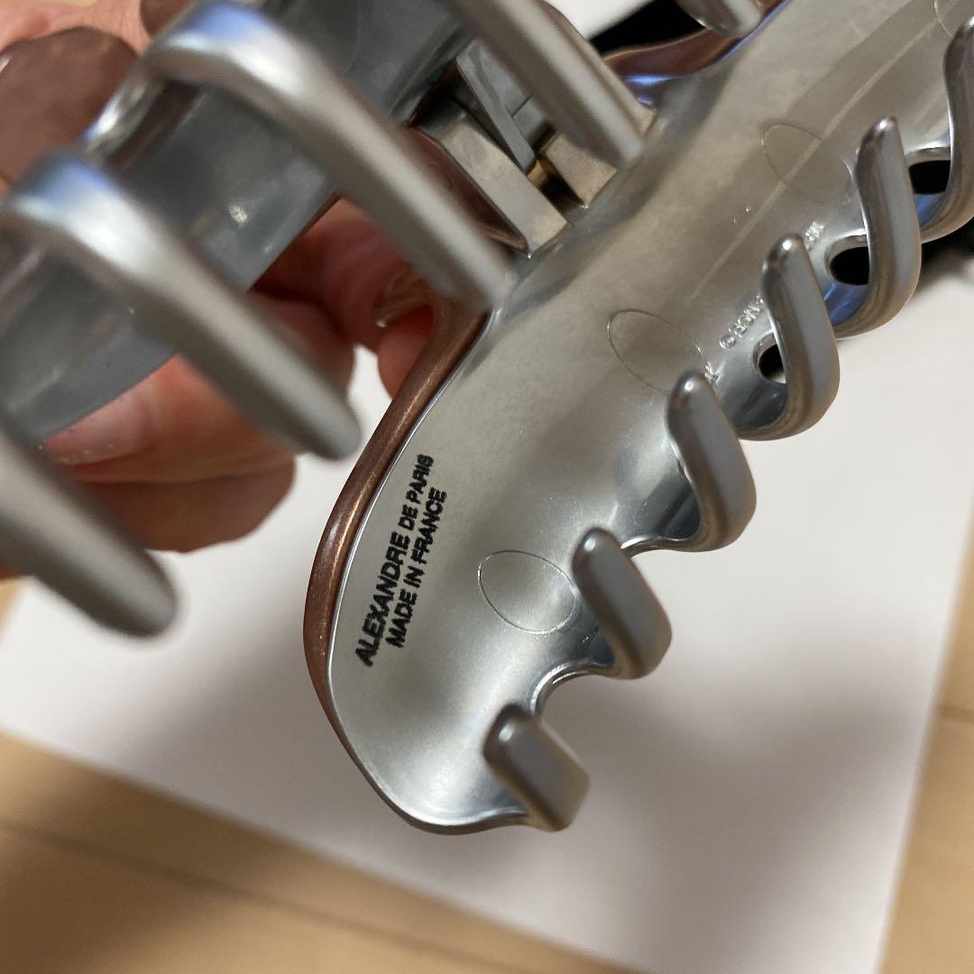 アレクサンドルドゥパリ　クリップＬサイズ　スワロフスキー付きお花クリップ