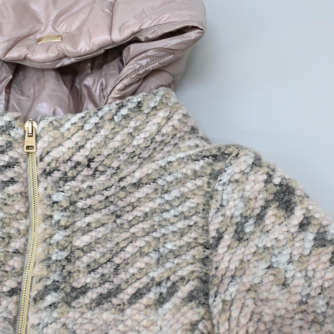 48510★年HERNO ヘルノ ダウンジャケット ツイード切替 ”