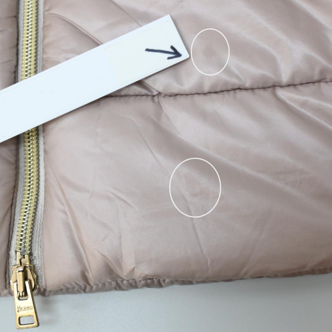 48510★年HERNO ヘルノ ダウンジャケット ツイード切替 ”