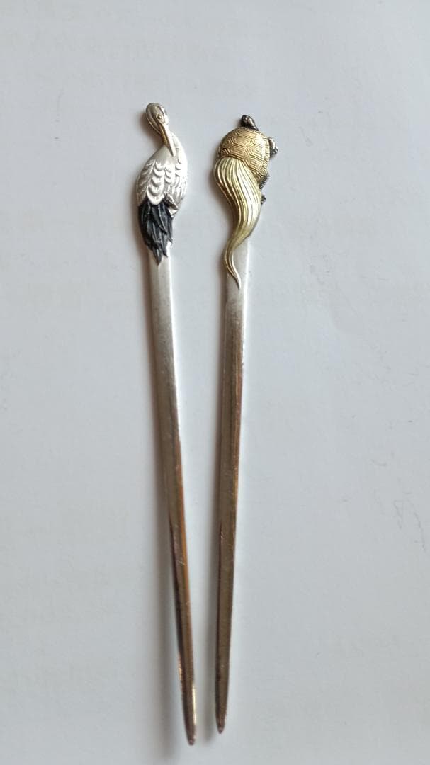 【希少・美品】大阪尚美堂 銀製楊枝5本揃え 共箱付き