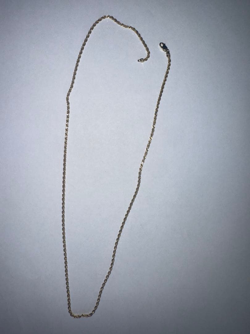 10k ツイスト　チェーンネックレス 6.5g アバランチ　約50cm