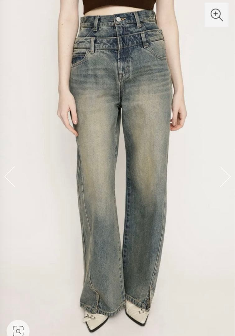 パンツ LAYERED STRAIGHT PT-C