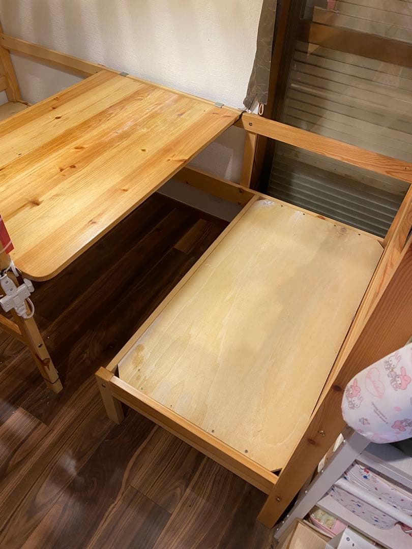 【引き取り限定】埼玉県　多目的ロフトベッド　木製シングル