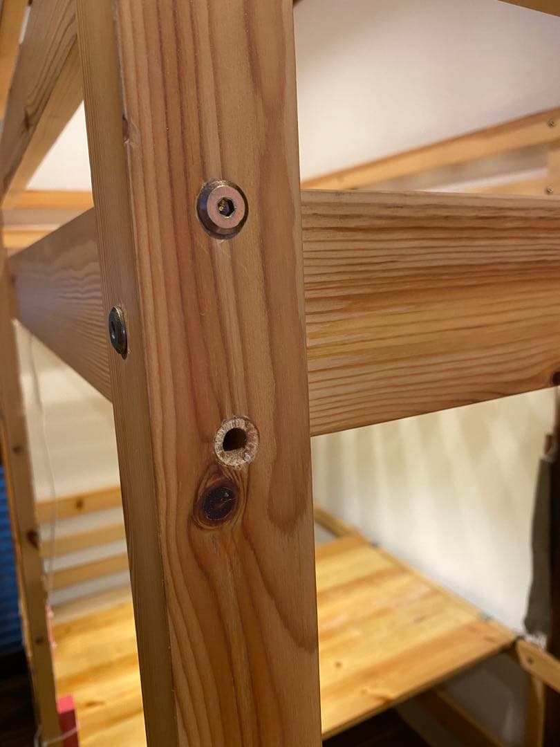 【引き取り限定】埼玉県　多目的ロフトベッド　木製シングル