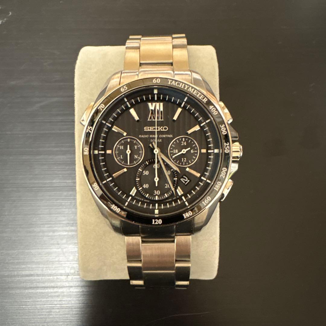 美品 SEIKO SAGA153 ソーラー電波時計 セイコーブライツ