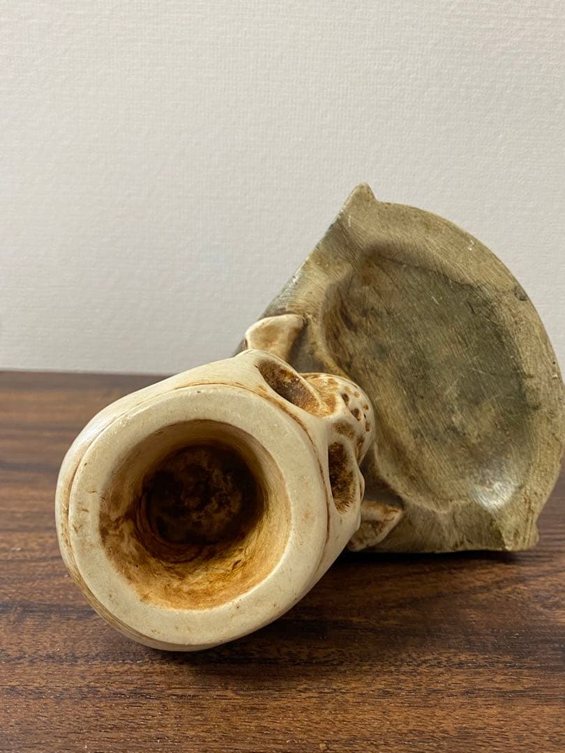 50s'60s' ビンテージスカル灰皿石膏製　バイカー古着ロカビリー