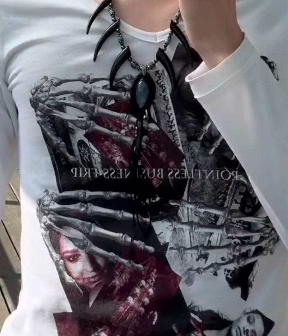 希少14th addiction ストーン フェザー ネックレス archive