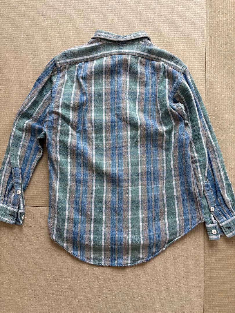 RRL 三つ星タグ 90s チェック柄ネルシャツ Mサイズ