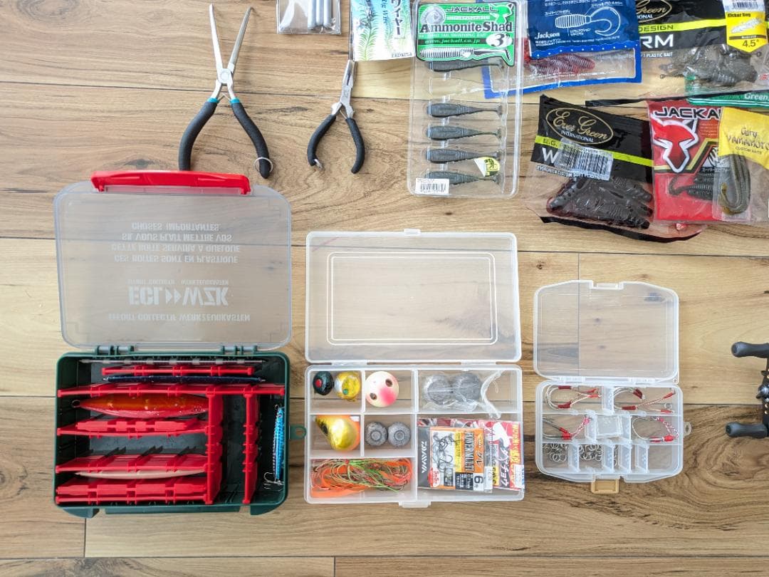 釣り用品セット★バケットマウスシマノメタニウムMG7バイオマスターワーム沈み虫