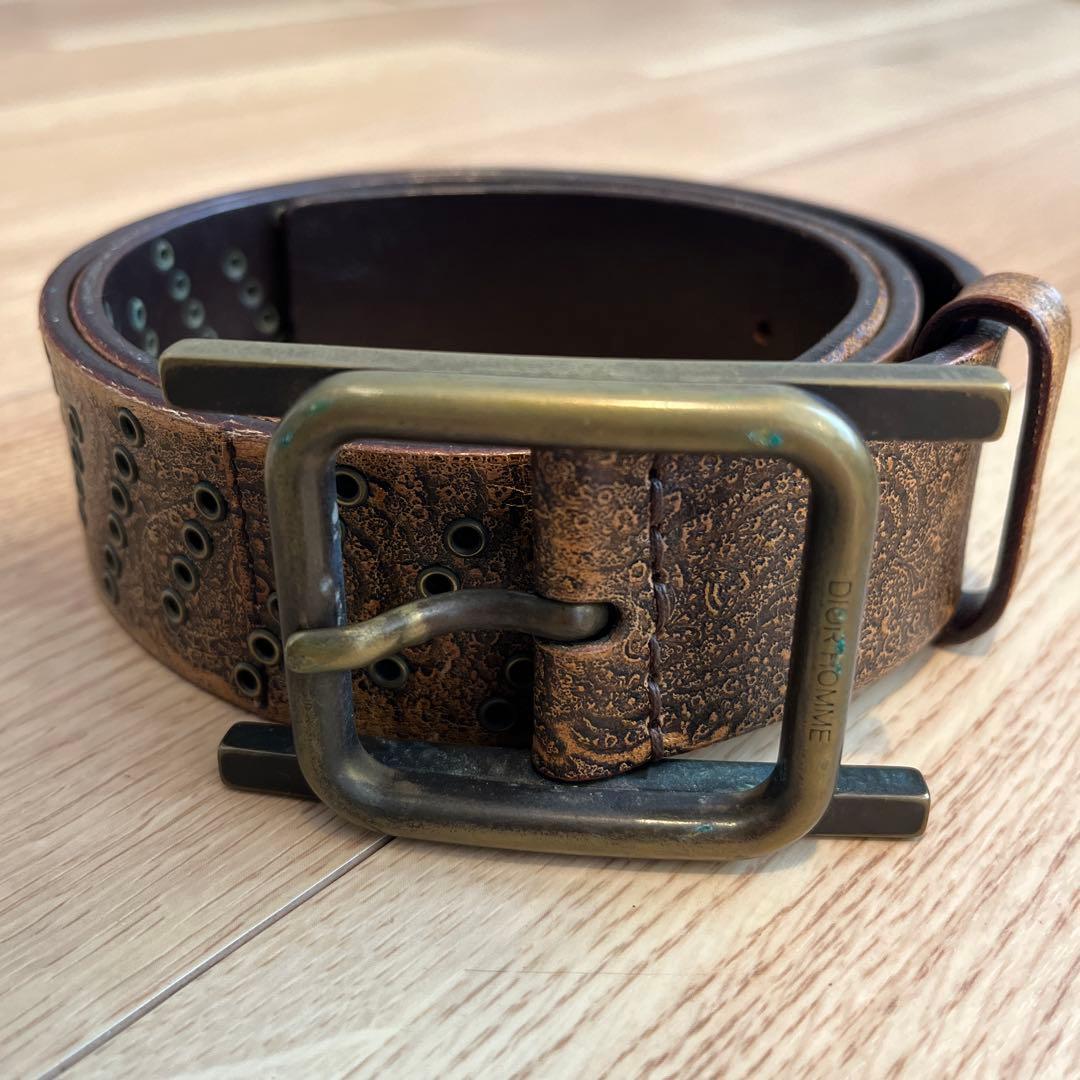 Dior Homme レザーベルト 85